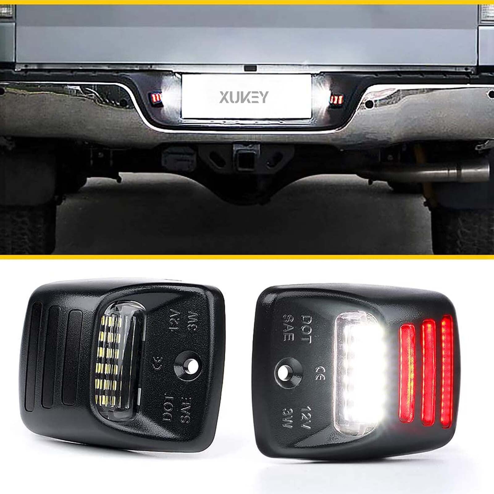 for Toyota Tacoma 05-15 Tundra 00-13 Pickup Rear Bumper License Plate Light 2Pcs