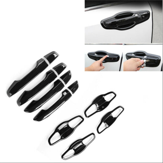 for Honda CR-V 2017-2022 Glossy Black Door Handle Cover + Bowl Cup Molding Trim