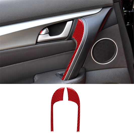 Carbon Fiber Dashboard Right Left Vent Trim Cover for Dodge for Challenger 2015-2020 v