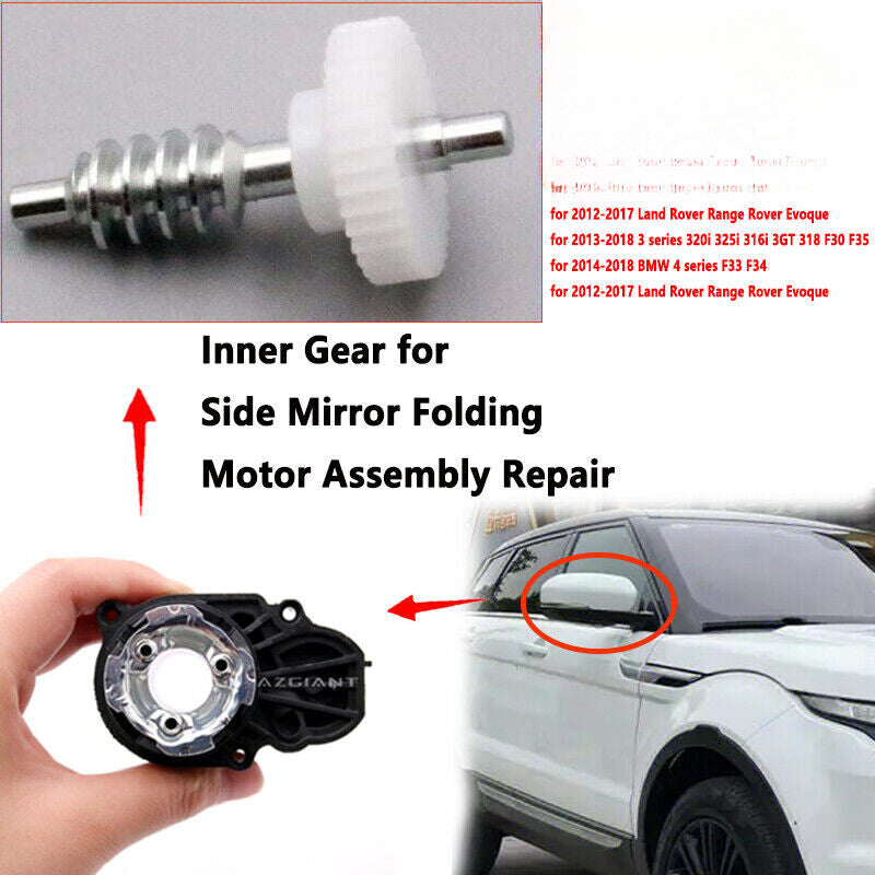 Side mirror folding motor gears are compatible with 2012-2017 for Land Rover for Range Rover Evoque.