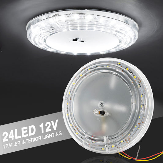 12V LED white interior light lighting ceiling lamp RV caravan 10W DE Q
