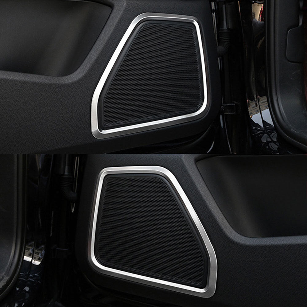 4-piece door speaker horn ring frame cover trim for 2014-2019 Macan n