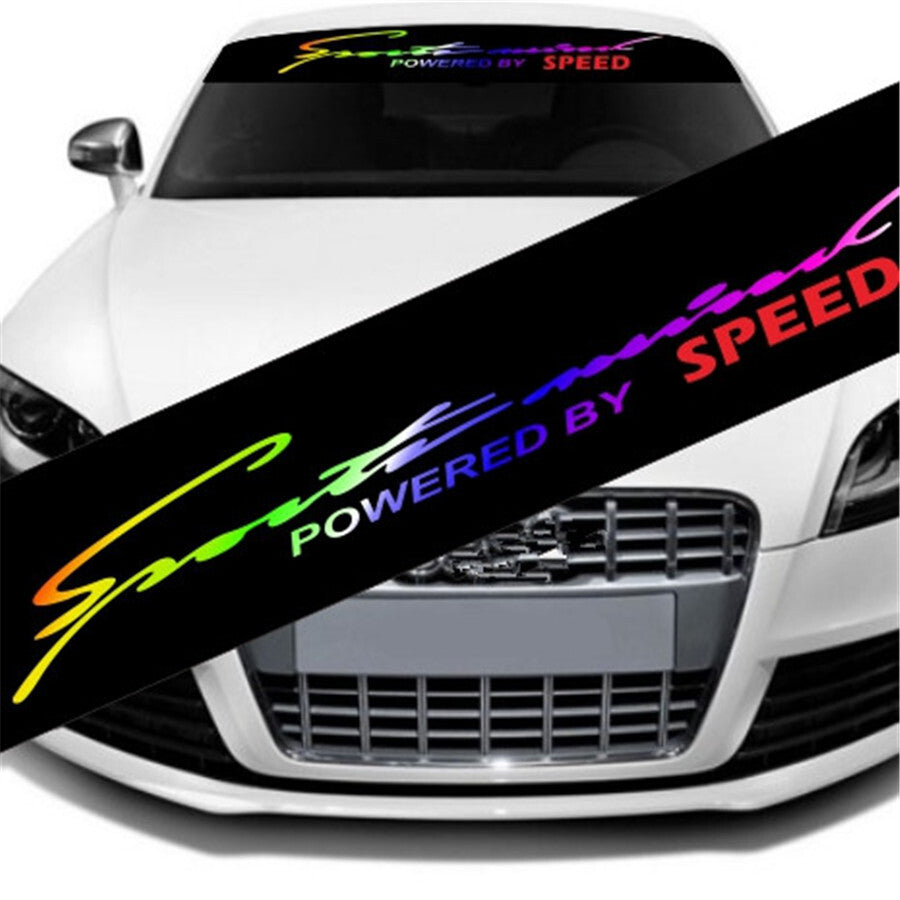 Windshield Decal Sticker Colorful Reflective Graphics Car Window Decoration DIY