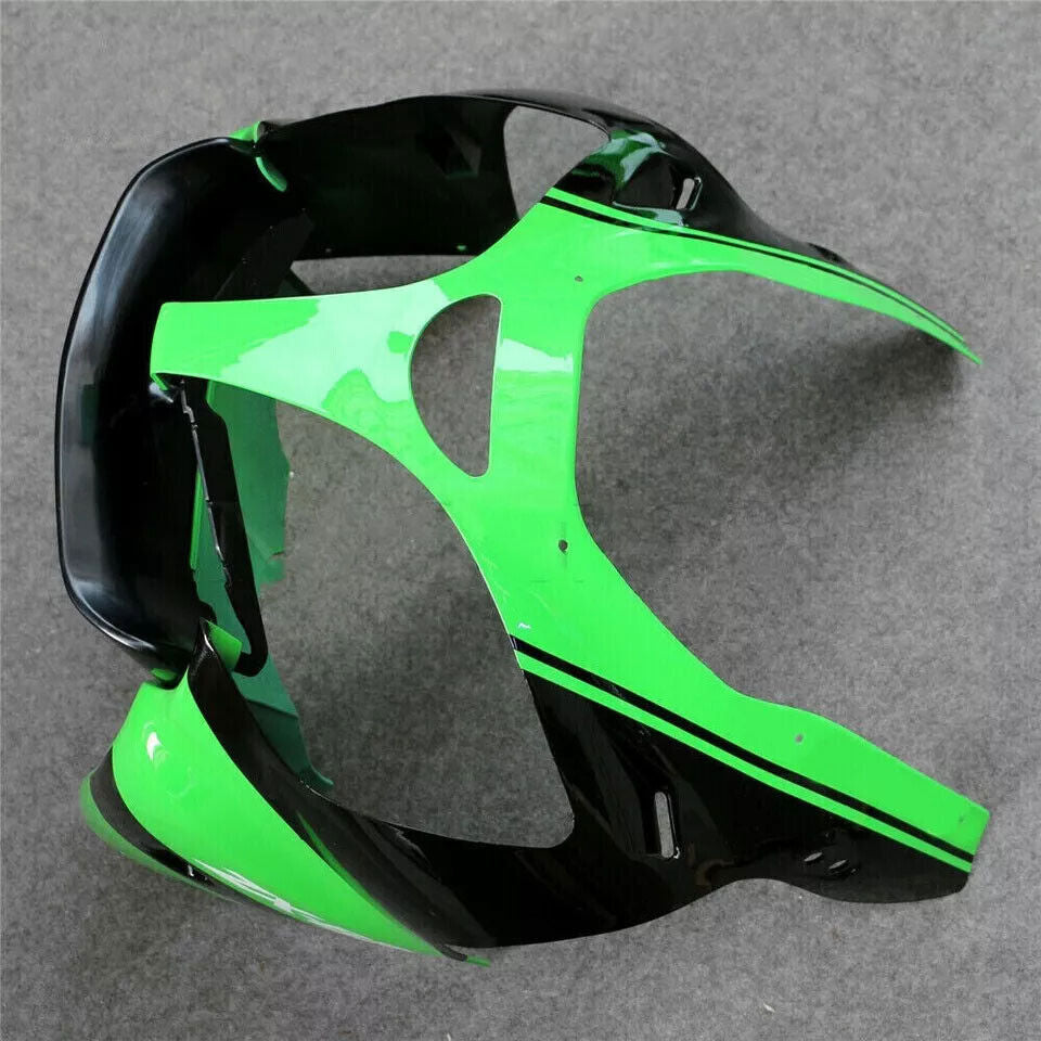 New Front Upper Fairing Headlight Nose Cowl for Kawasaki ZX6R 2000 2001 2002