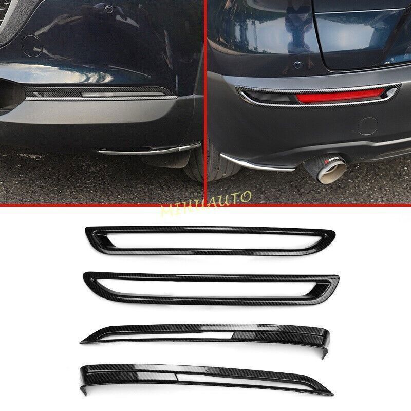 Carbon Fiber Interior Console Gear Shift Box Panel Cover Trim for Mazda 3 20-22 v