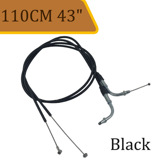 for Harley Sportster XL883 XL1200 Black Throttle Cable Wire Set 110CM 43'' n