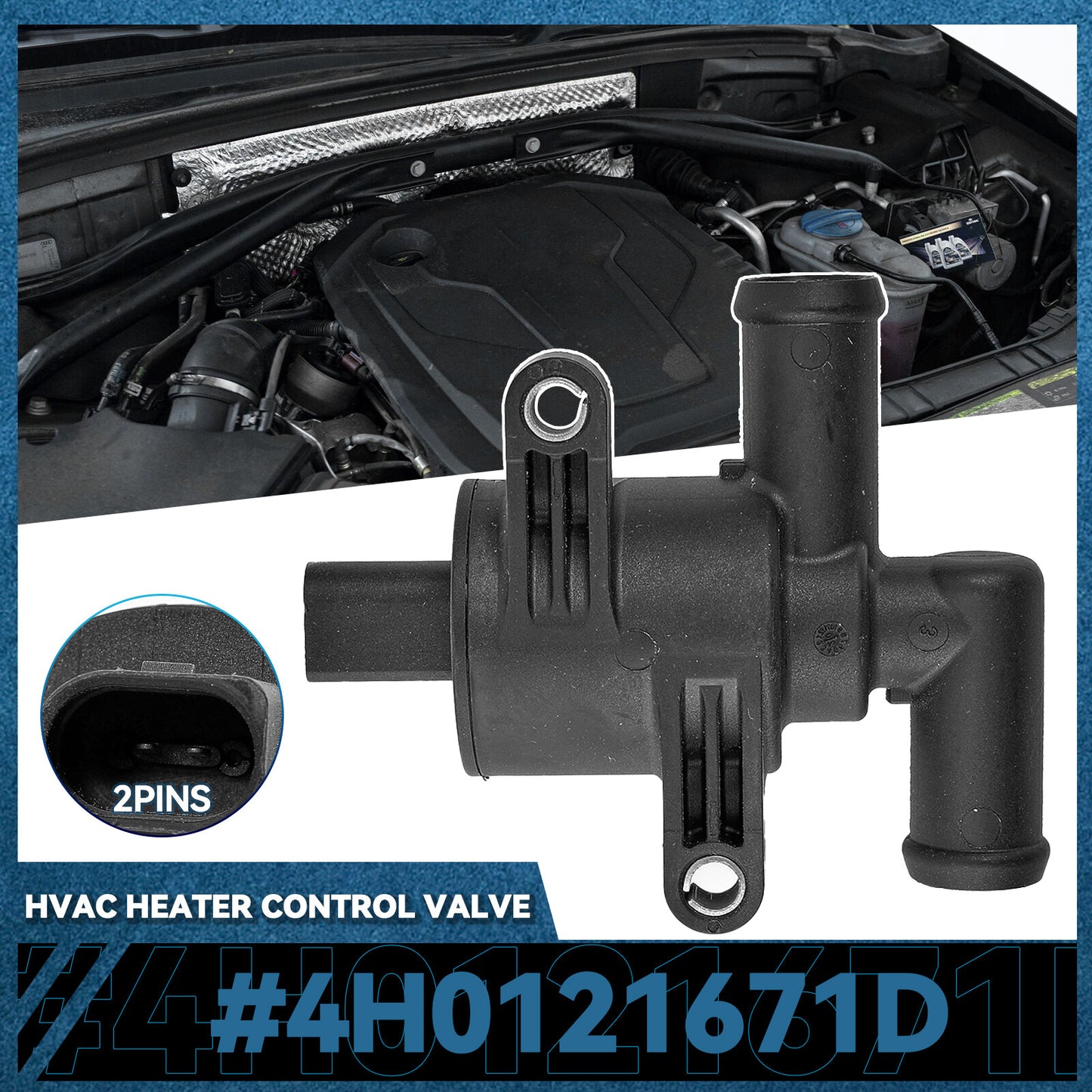 Coolant Control Valve for VW for Golf Polo for Audi A3 for A4 for A5 for A6 A7 for Seat for Skoda 4H0121671D Q