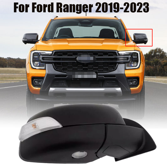 For Ranger 2019-2023 W/Heated Blind Spot Black Passenger Right Side Mirrors n
