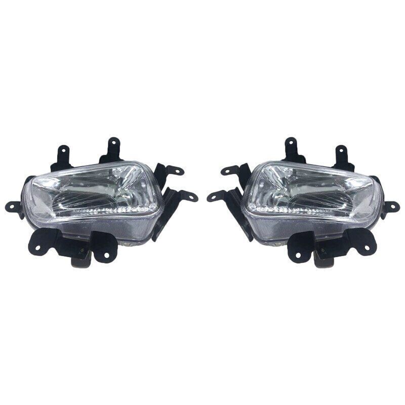 Pair of front bumper fog lights with bulbs for Hyundai Terracan 2.4/2.9 (2001/2002-2007)
