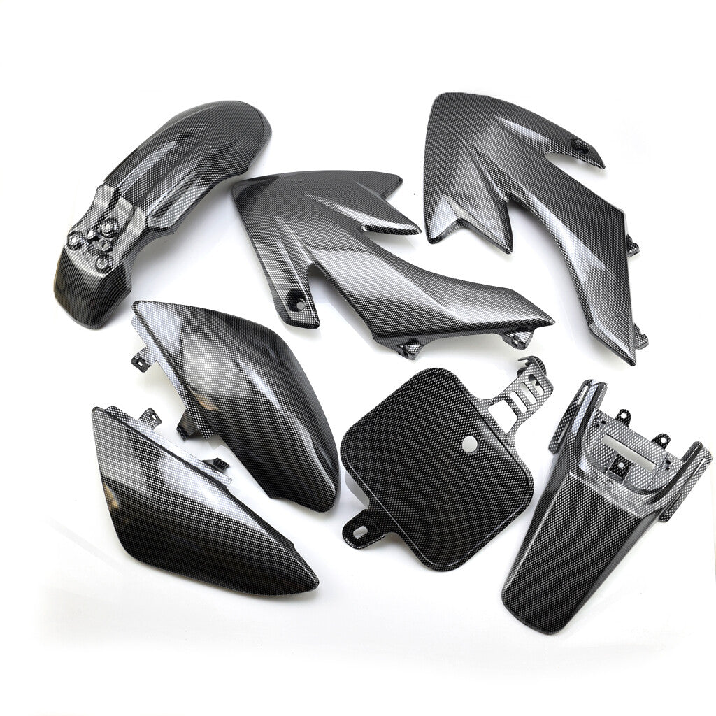 Carbon Fiber Plastic Fender Kit Body Work Fairing for Honda CRF XR XR50 CRF50