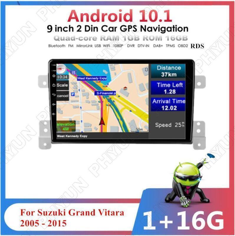 Car 9 Android 10.1 For 05-15 for Suzuki Grand Vitara 3 Stereo GPS Navi Head Unit