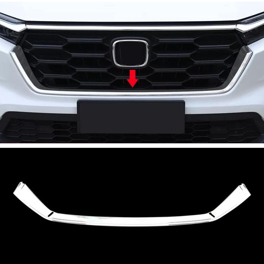 For 2023 for Honda CR-V CRV ABS Chrome Front Grille Lower U Shape Cover Trim Strips v