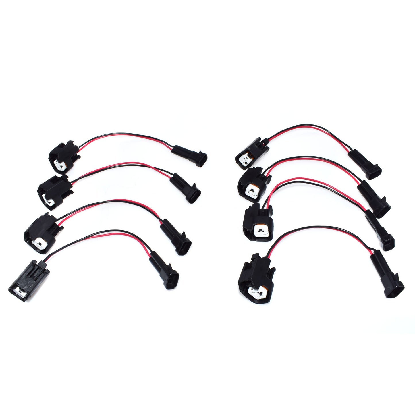 8 Pack LQ4 LQ9 48 53 60 Wiring Plug to LS2 LS3 LS7 Injector Adapter Brand New - v