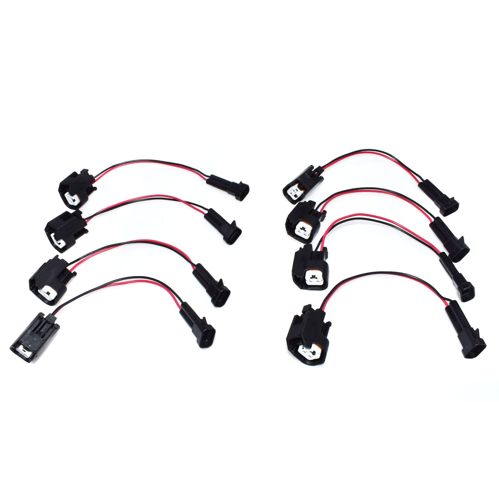 8 Pack LQ4 LQ9 48 53 60 Wiring Plug to LS2 LS3 LS7 Injector Adapter Brand New - v