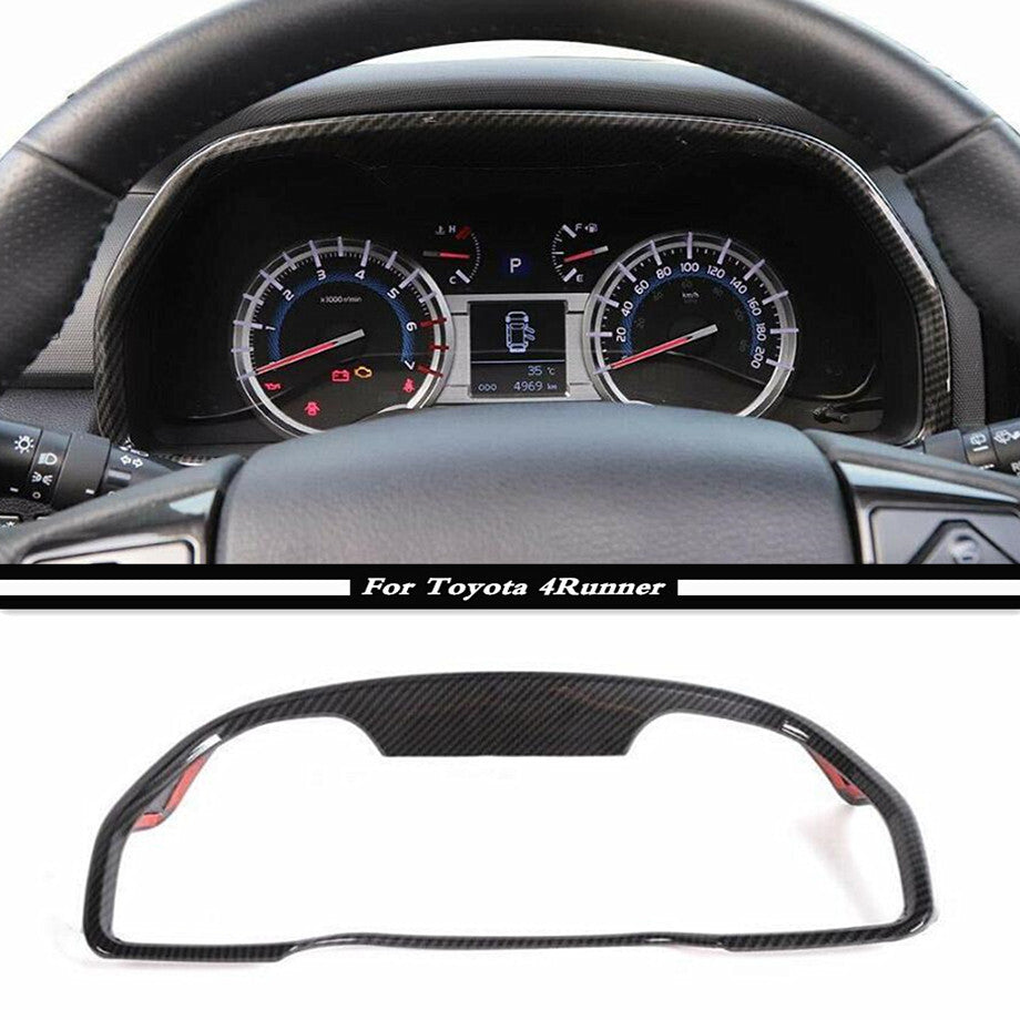 For 4Runner 2010-2023 Car Dash Frame Cover Trim Accessories Carbon Fiber v