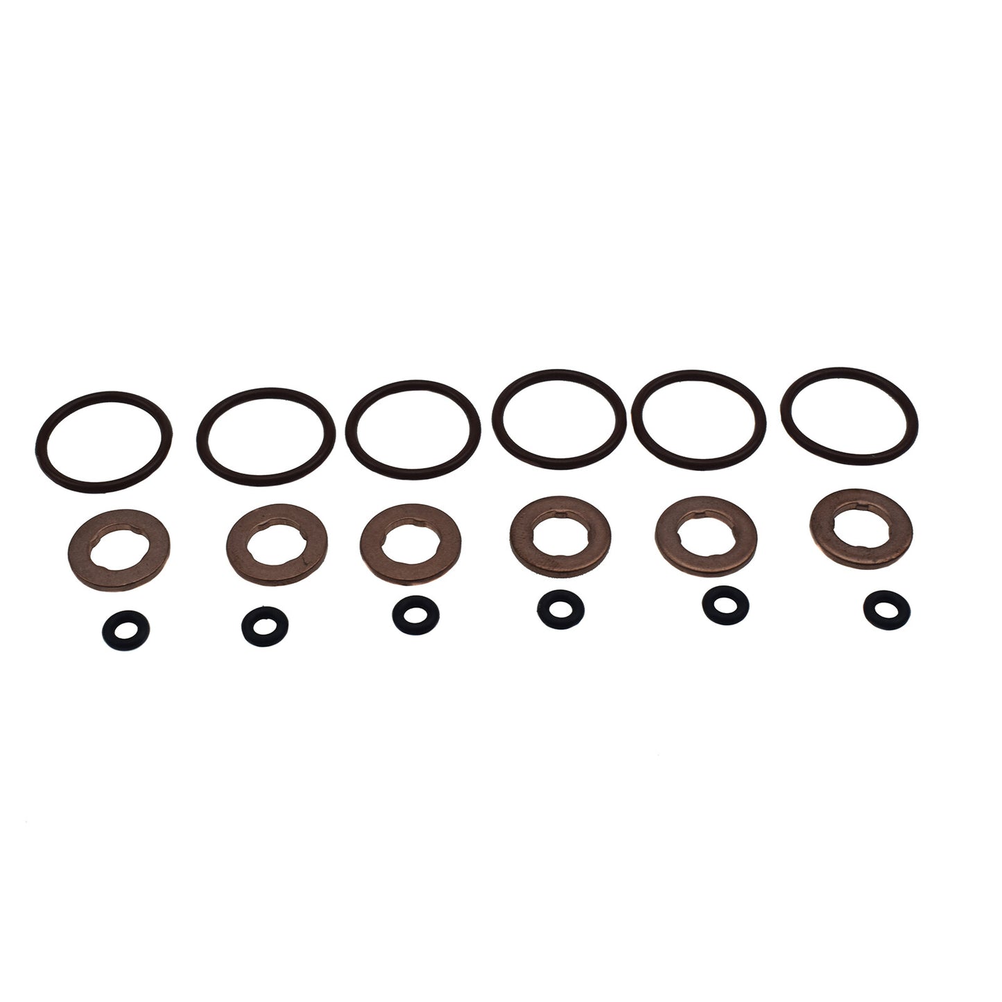 6 sets of fuel injector O-ring seal kits, 059130519, suitable for Audi A3, for A4,for A6,Q7, and for Volkswagen Touareg.