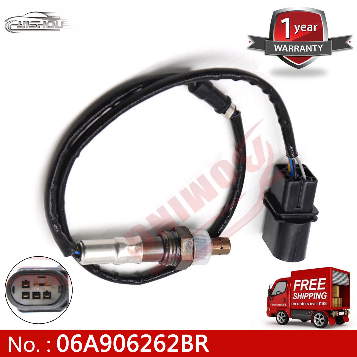 06A906262BR Oxygen sensor suitable for Volkswagen Caddy, for Golf , for Audi A3, and for Skoda seats (1.6L).