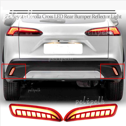 for Toyota for Corolla Cross 2022 2023 LED Rear Fog Light Tail Bumper Lamp Refit 2x