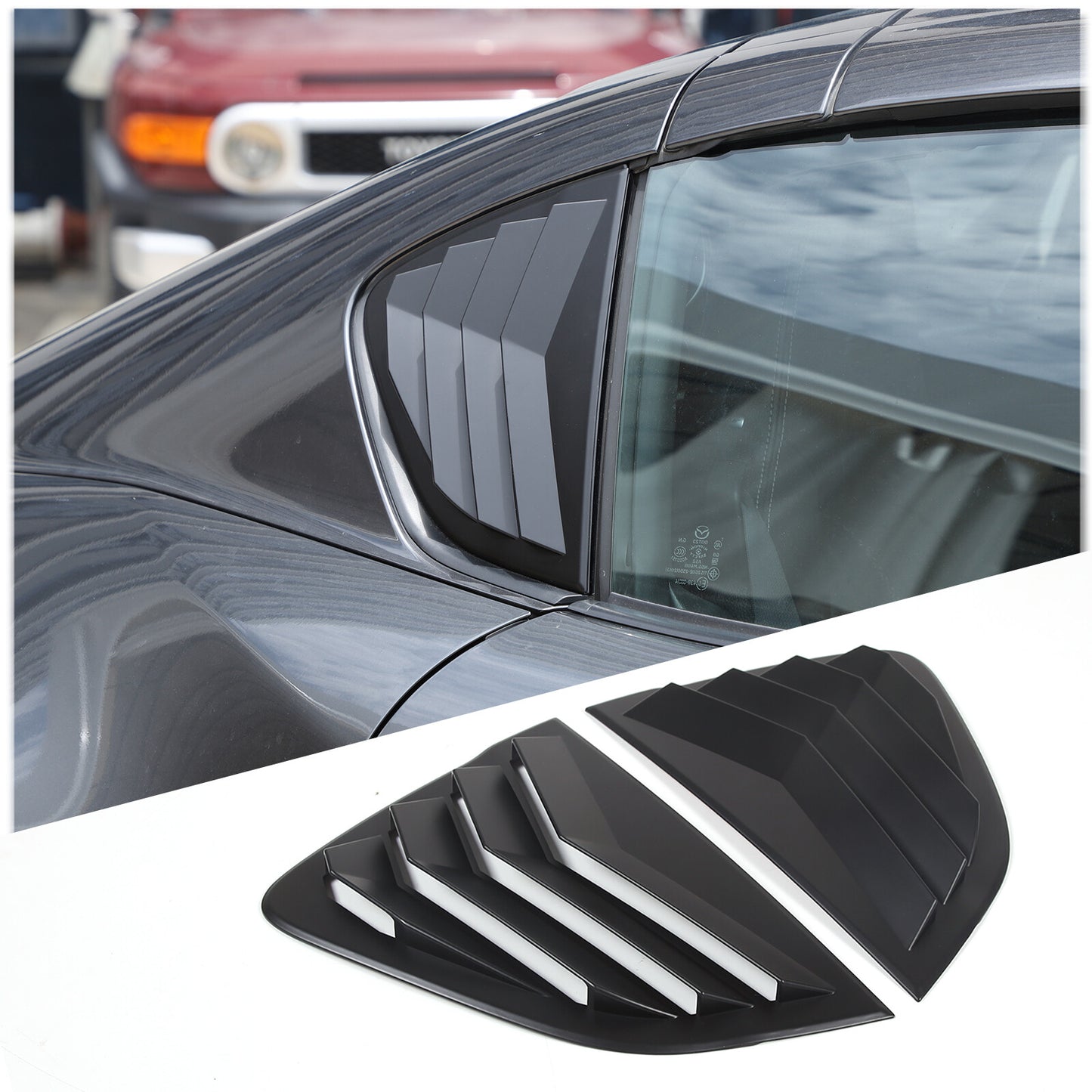 Suitable for Toyot-a FJ Cruiser 2007-2021 ABS steering wheel button cover frame decoration- v