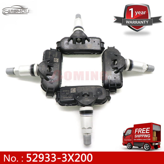 4 x TPMS 52933-3X200 Tire Pressure Sensors 315MHz for Hyundai for Elantra and for Kia Rio