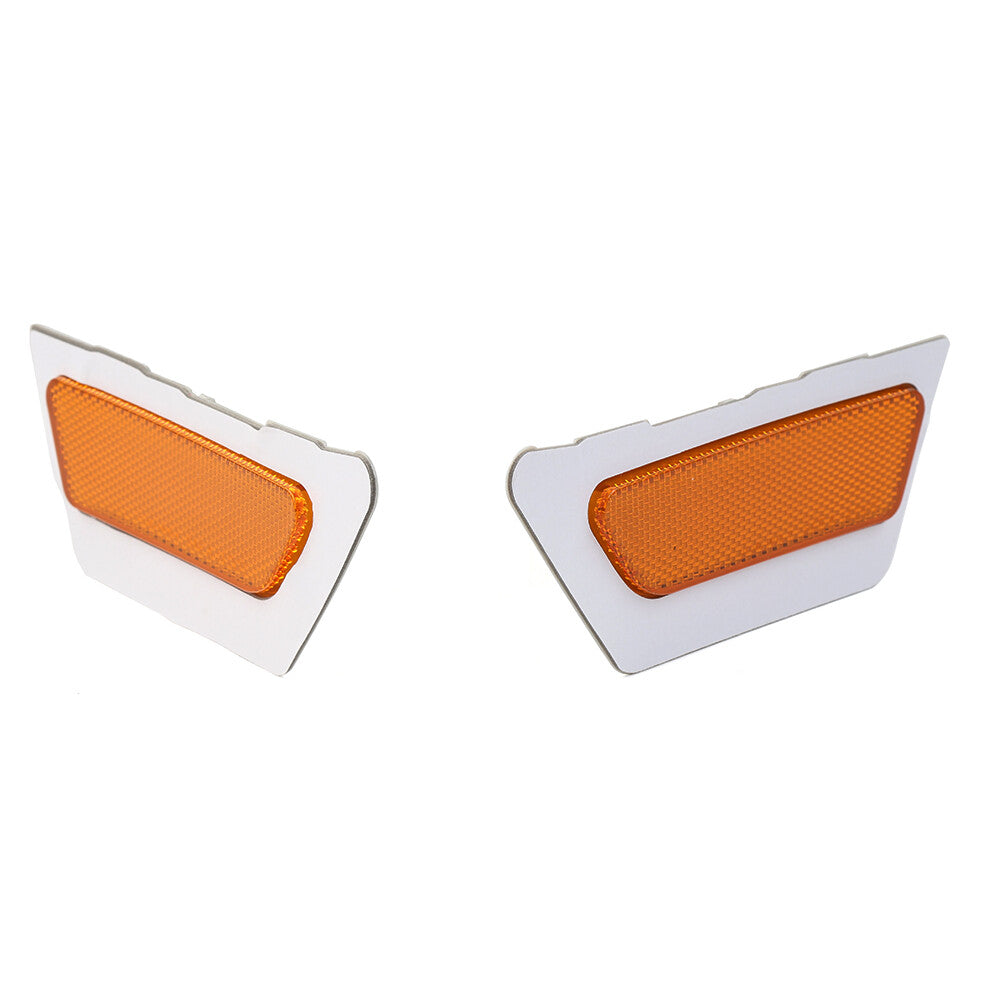 1 Pair Front Bumper Reflector Side Marker Light Yellow for Audi for A4 B9 2017-2019