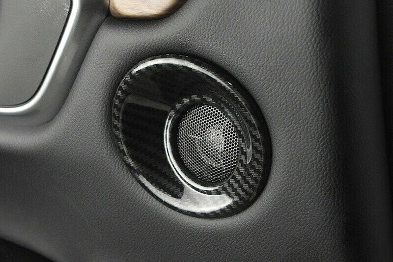 Inner Door Speaker Ring Middle Console for Honda CRV CR-V 2017-2022 Carbon Fiber