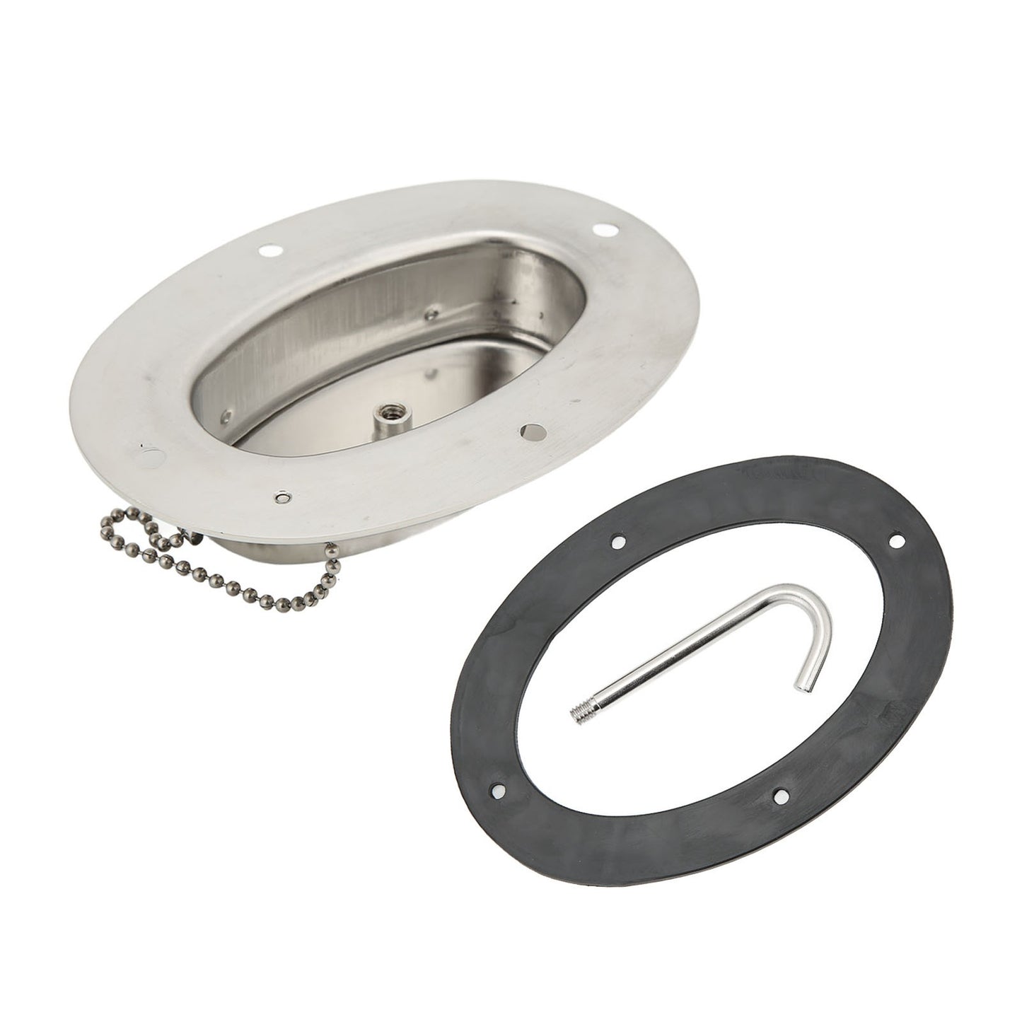 Rope Deck Pipe 304 Stainless Steel Chain Deck Pipe With Rubber Gasket Q
