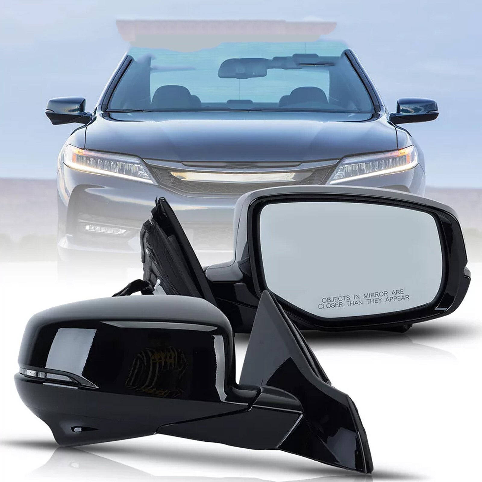 Heated camera for passenger-side side mirror, suitable for Honda Accord sedans 2013-2015