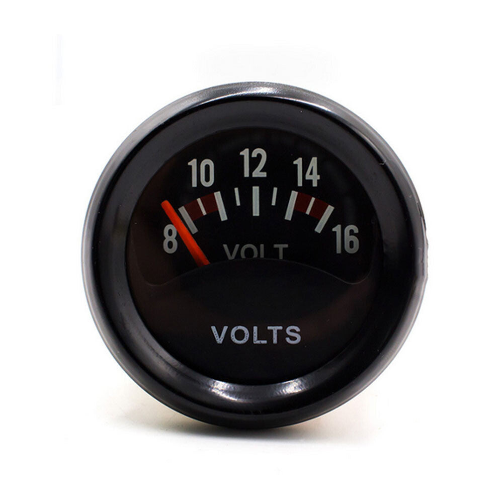 Ancillary Battery Voltmeter Volt Gauge Chrome 52mm 2 Classic Kit Car Q