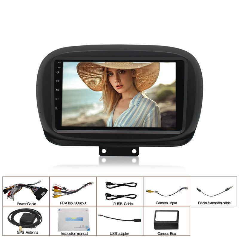 9-inch Android 10.1 Car MP5 Player, Radio, GPS Navigation, Wi-Fi Device for Fiat 500X (2012-2020) n