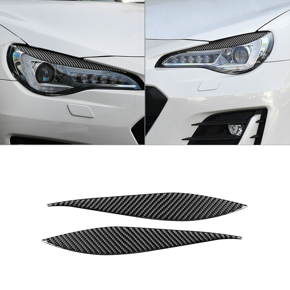 Carbon Fiber Headlight Eyebrows Eyelids Cover for Toyota 86 for Subaru BRZ 2016-2020