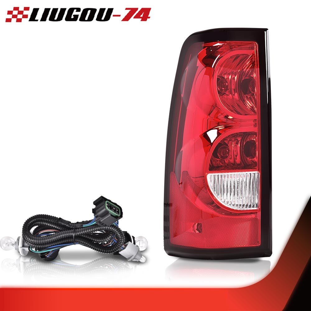 1-Pack Tail Light Left Side with Wiring for 2003-2006 for Silverado - v