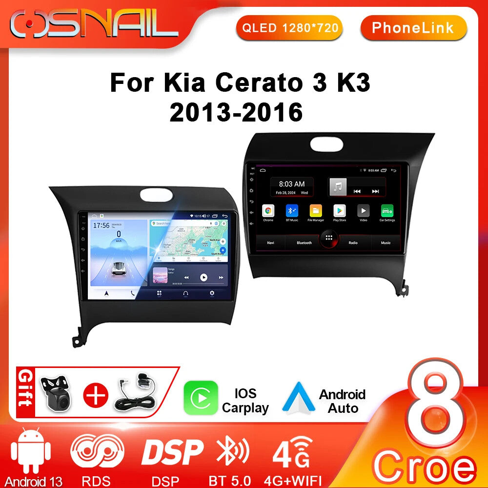 Android Car Radio for Kia K3 Cerato Forte 2013-2017 Auto Video Player GPS Navi