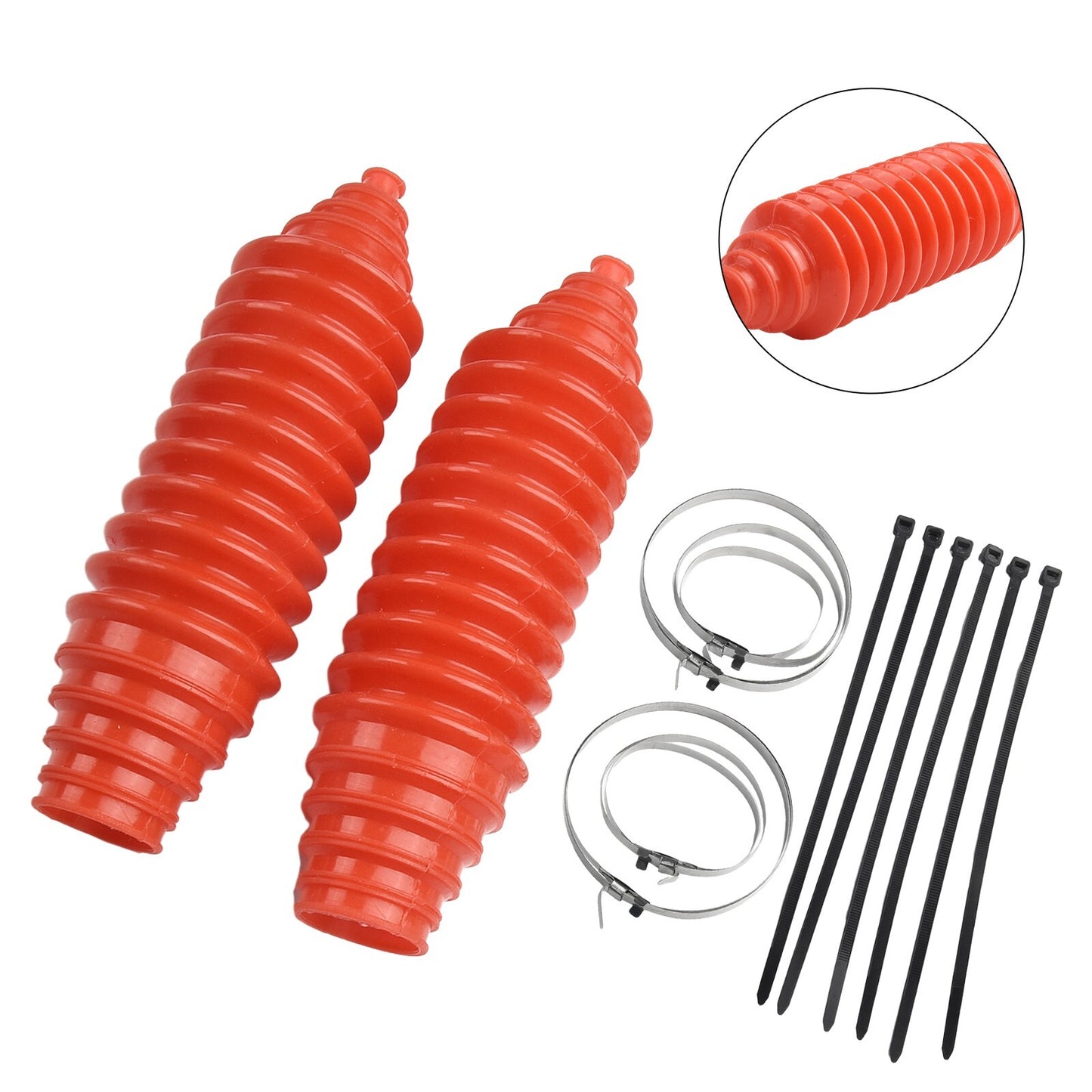 2 Set Silicone Rack And Pinion Steering Boot Pinion Boot Gaiter Kit