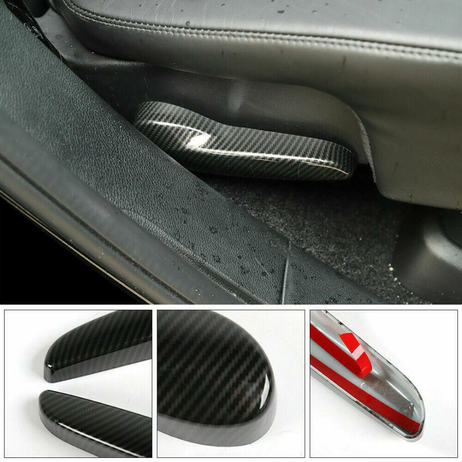 For 11-2021 for Jeep Grand Cherokee Carbon Fiber Rear for Seat Handle Switch Cover Trim v