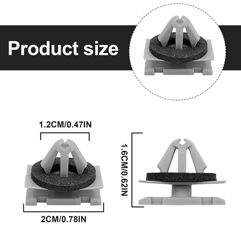 Internal gray sun visor clip fixing hook MR654343 for Mitsubishi Outlander Sport