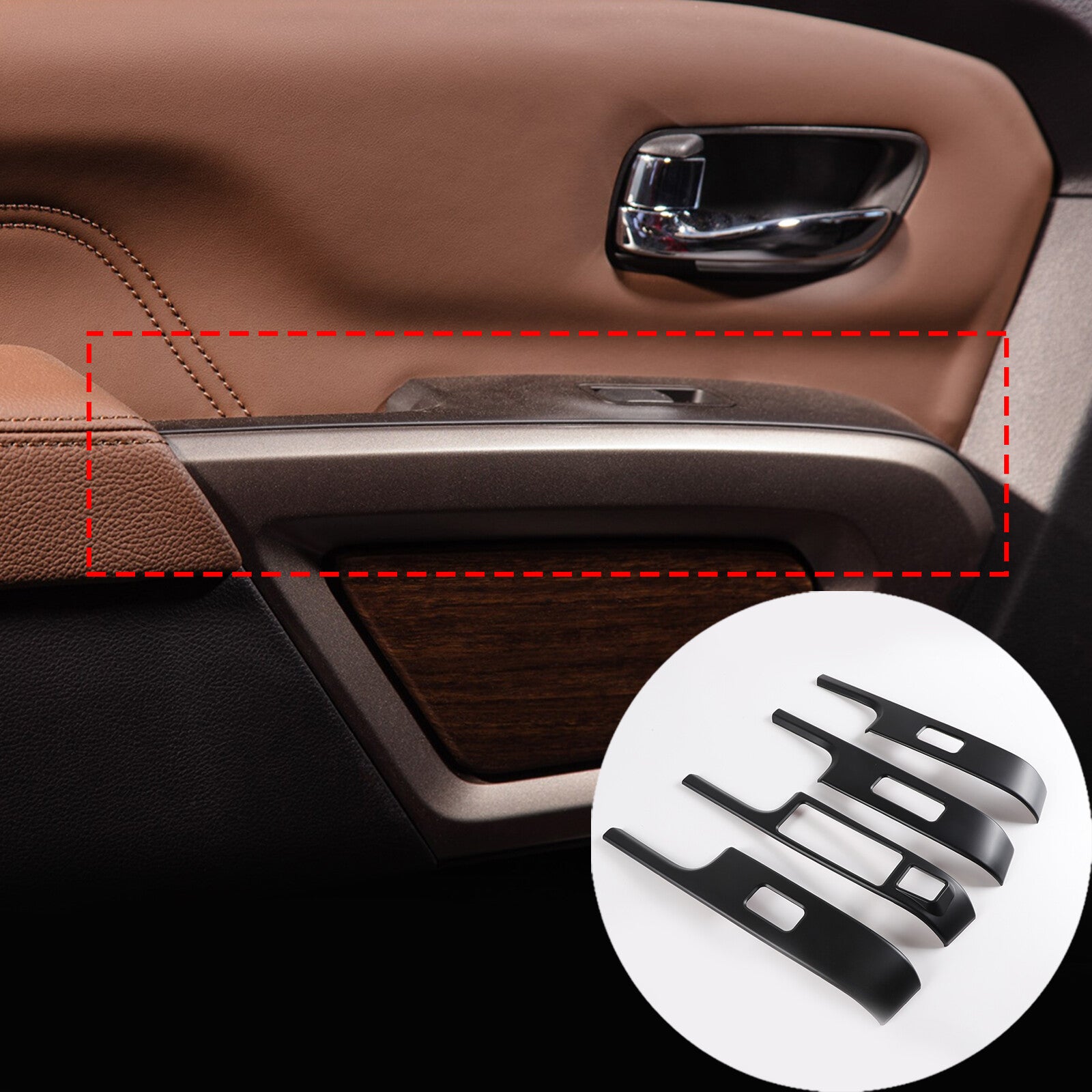 Internal cup holder gear shift side storage box tray decoration suitable for MINI 14-21 - v