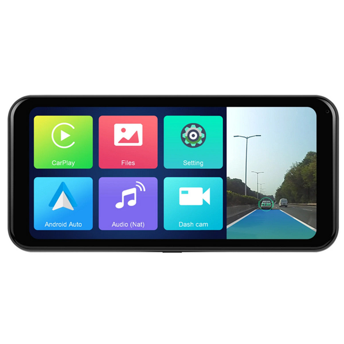 6.25in Car DVR ADAS Dash Cam Portable Monitor For Wireless Carplay Android Auto