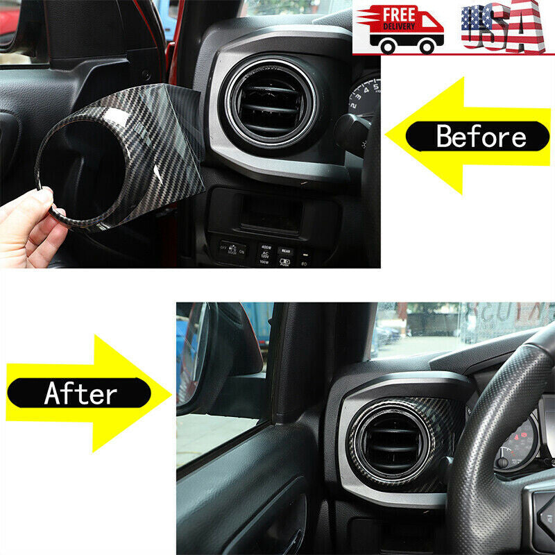 Carbon fiber ABS tailgate switch button cover decoration suitable for 86/ Sub@ru BRZ 22-23- v