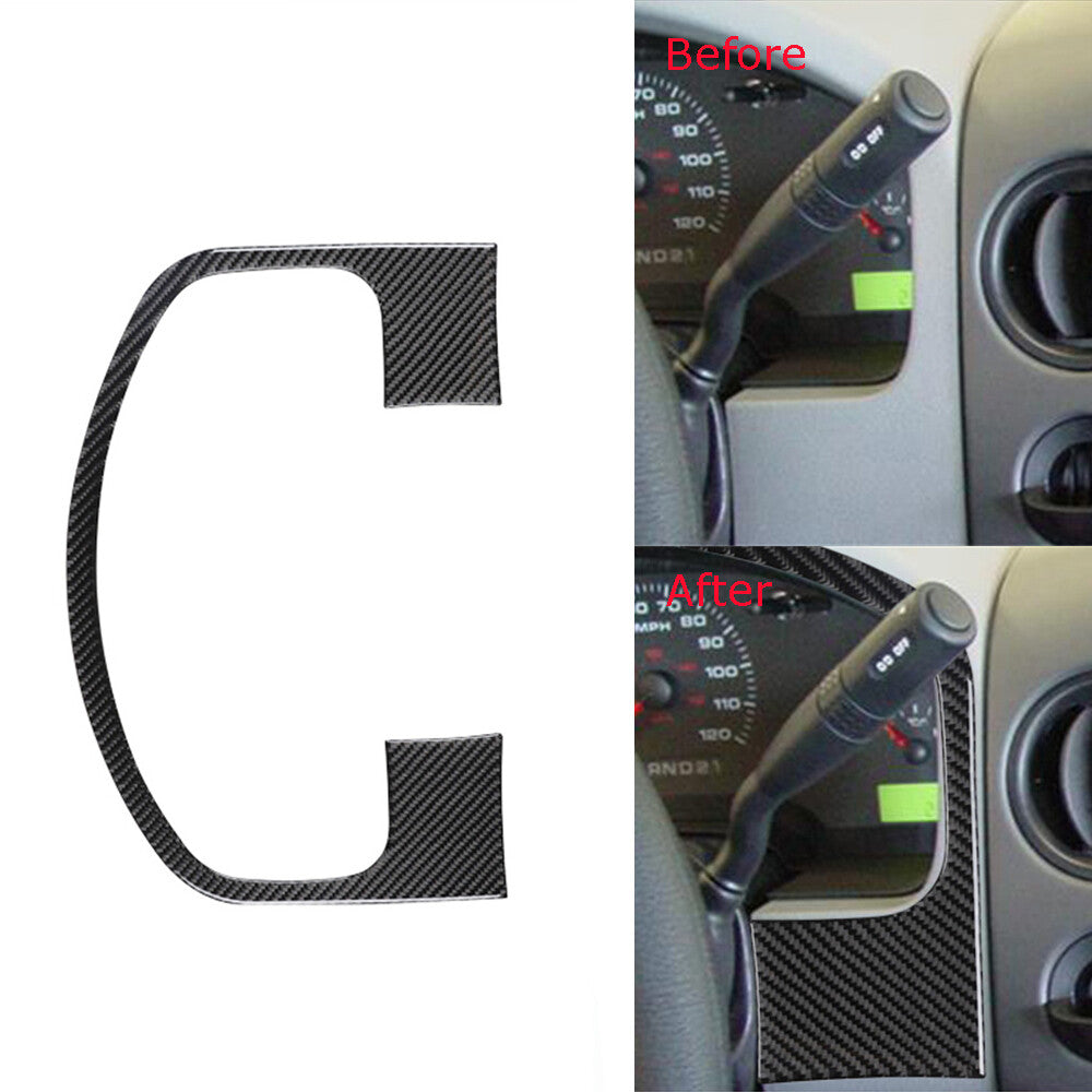 7x Red Carbon Fiber Interior USB/AUX Input Cover Trim For Fiesta 2011-2015 v