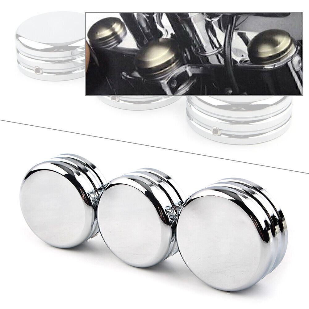 CNC Upper Fork Stem Nut Cover fit for Harley Sportster 883 Iron Low XL883L Chrome Q