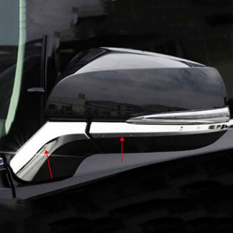 for Toyota for Sienna 21-2024 Chrome Rearview Side Mirror Strip molding Cover Trims