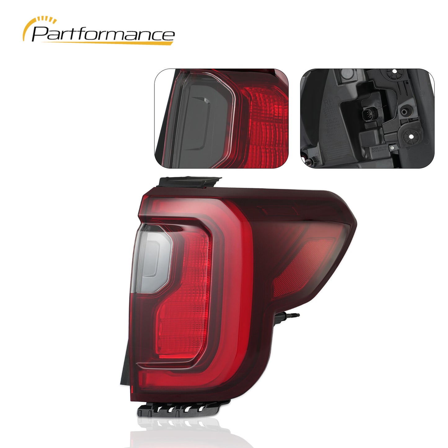 For 2020 - 2023 for GMC Acadia AT4 with black trim LED tail light brake light right side - v