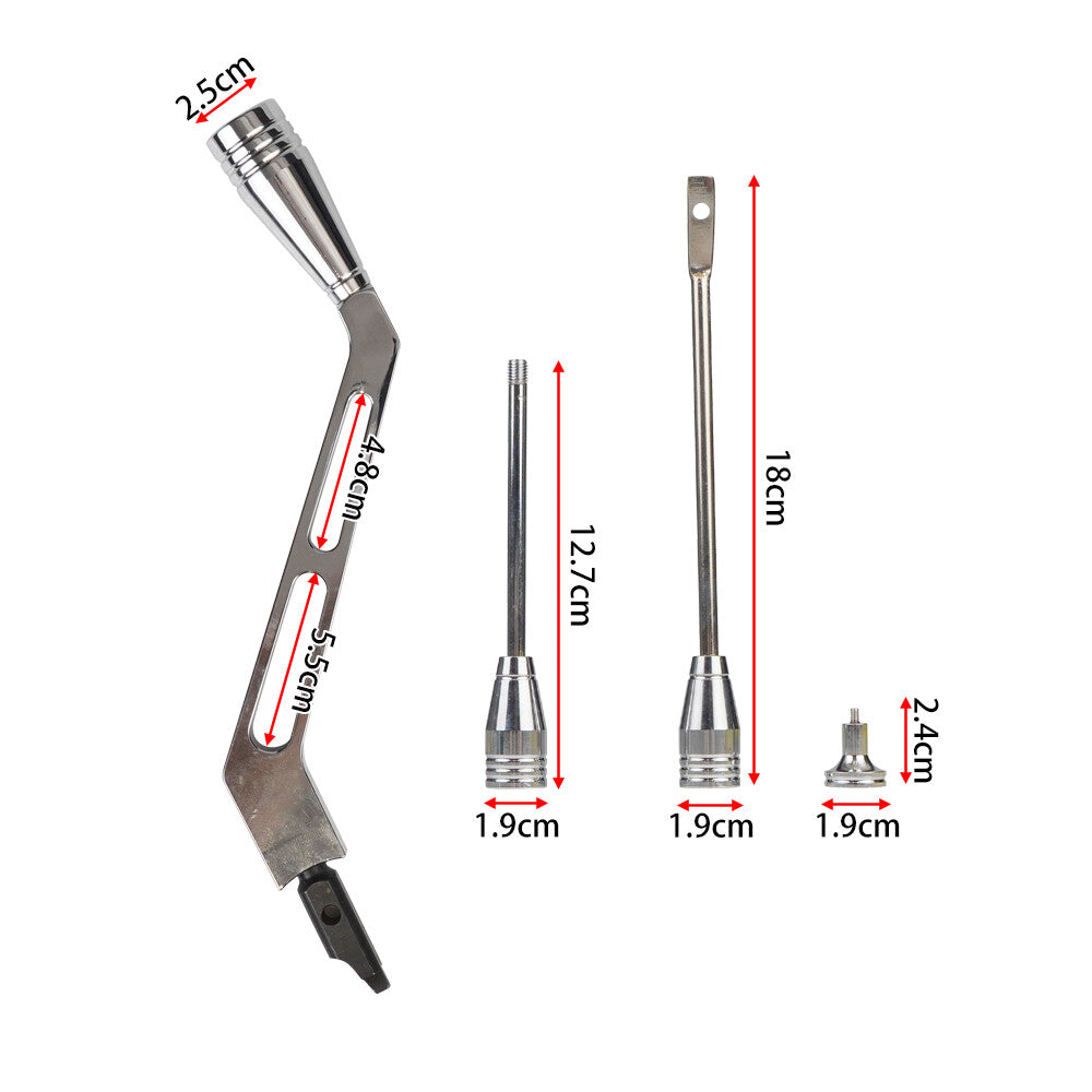 Column Shifter Turn Signal Lever Hazard Tilt Kit Aluminum for GM 1967-94 Silver Q
