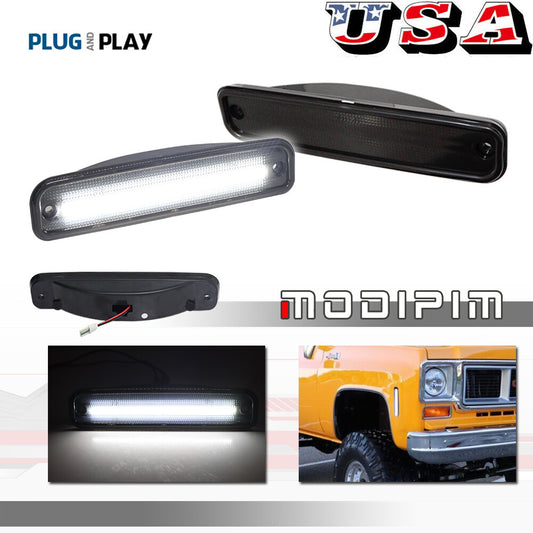 White LED side marker light suitable for 73-80 Blazer for GMC Jimmy, Pickup, and Suburban- v