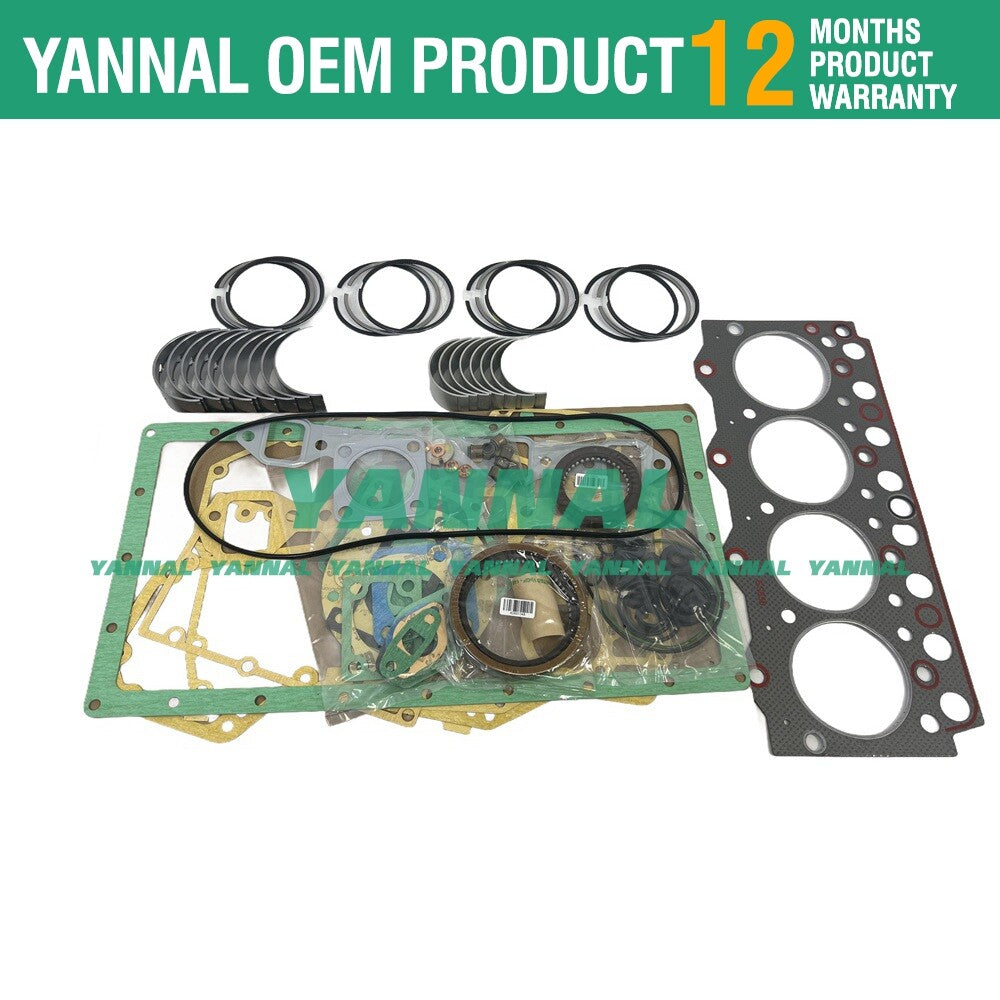 Suitable for 4D95 overhaul recirculation kit, piston rings, washers, bearings, and engine parts.