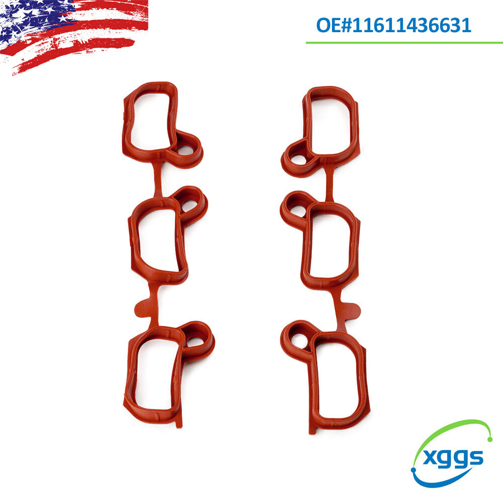 2-pack intake manifold gaskets suitable for BMW X3 2004-2006 323I 1999-2000 11611436631 Q