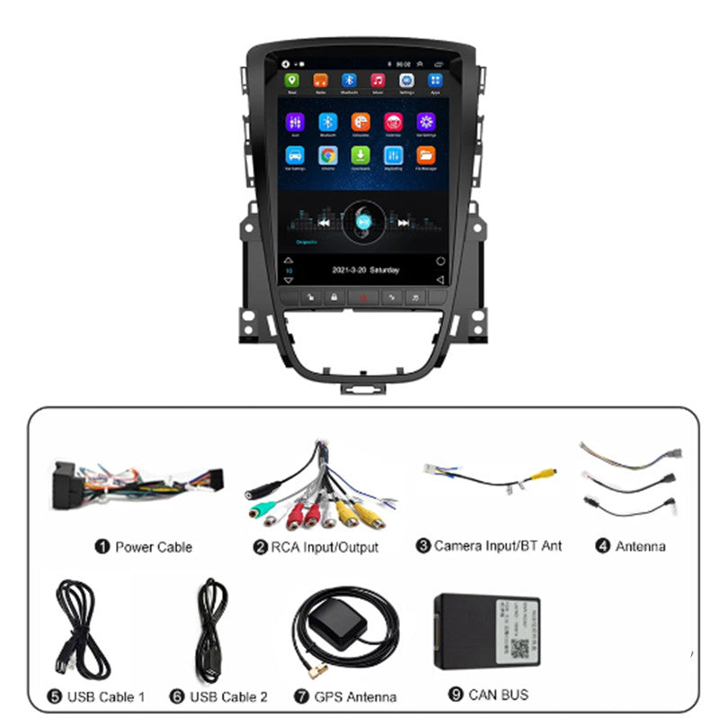 Android Multimedia Player Audio GPS NAV Stereo For 10-14 for OPEL ASTRA J for VAUXHALL