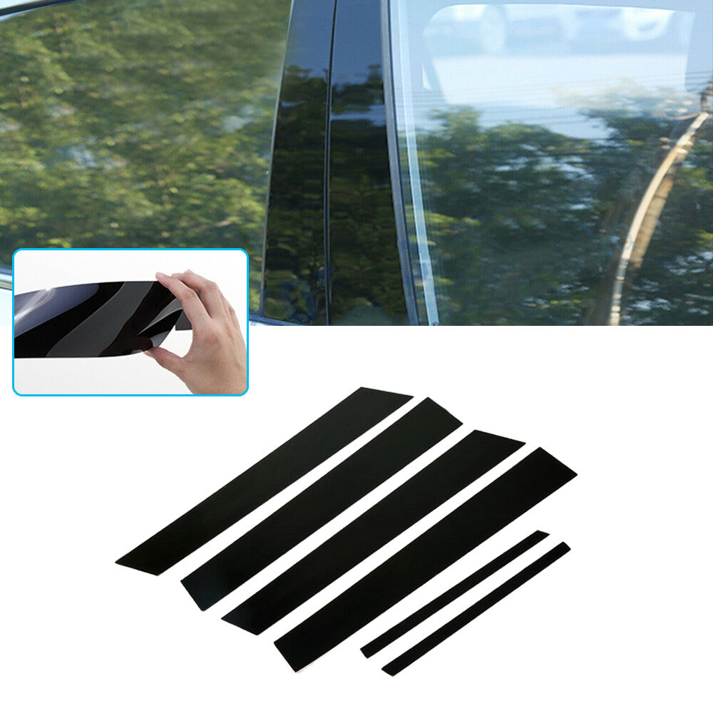 Black molded pillar trim kit for 2006-2011 for Honda for Civic 4-door models.