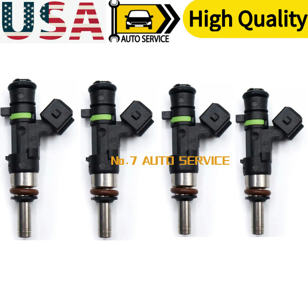 4 x 390cc Fuel Injectors Uprated for Abarth 500 595 695 fit 0280158124